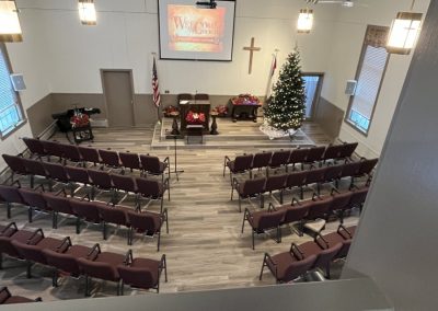 Inside Mortons Corners Baptist Church